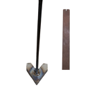 Aileron avec plaquettes carbure et tige soudée 32x10 mm - 105 mm de large TOUTES MARQUES adaptable