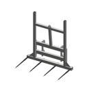 Pic bottes frontal Ø 45 mm pour type d'attelage JLG adaptable