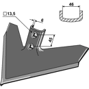 Gänsefußschar 047PWV1300 John Deere Nachbau