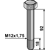 Boulon M12x1,75 pour broyeur DÜCKER adaptable - Blacksteel©