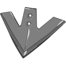 Gänsefußschar, 420 mm 10142045 Kverneland Nachbau