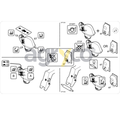 Etiquette pour téléscopique MANITOU 52515381 adaptable