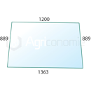 Pare-brise pour machine agricole CASE IH 3224813R1 adaptable