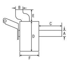 Silencieux d'échappement pour tracteur NEW HOLLAND 87704566 adaptable