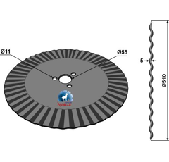 Sechscheibe Ø510x5 - Mehrere Marken