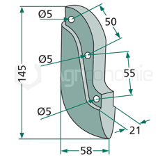 Soc pour semoir REFORM 300.423.307-1 adaptable