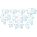 Pare-brise inférieur Dr. machine agricole JOHN DEERE L171332 adaptable