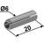 Goupille de serrage Ø 6 x 20 mm adaptable