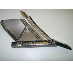 Pied gauche carbure rechargé PICARBURE pour décompacteur DUROU adaptable