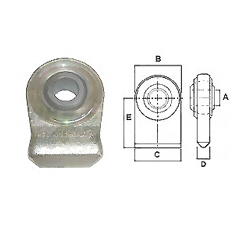 Rotule à souder Ø 28 mm pour tracteur adaptable