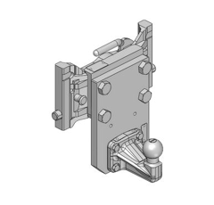 Kugeleinsatz Kugel 50,W= 311 S30, AGCO-Grau, Scharmüller