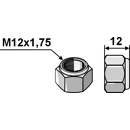 Écrou hexagonal à freinage interne M12 adaptable BlackSteel©