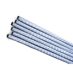 Tige métallique pour plantes nervurée 6 mm - différentes longueurs - 100 pièces