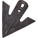 Soc à patte d'oie 250 x 10 mm pour cultivateur adaptable