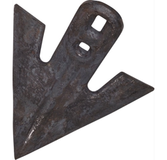 Soc à patte d'oie 250 x 10 mm pour cultivateur adaptable