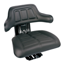 Schleppersitz schwarz Kunstleder VARIO XS