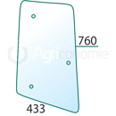 Vitre latérale G. pour machine agricole JOHN DEERE L113306 adaptable