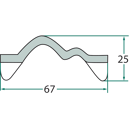 Latte de racloir pour épandeur à fumier KEMPER 08307 adaptable