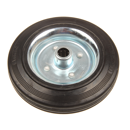 Vollgummirad m. Stahlfelge200x50x20,  Nabe 60mm lang VGR200 