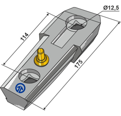Halter komplett - Serie 410 - Bohrungsabstand 114 - Bohrung 12,5 - Mehrere Marken
