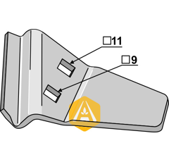 Räumer rechts für JOHN DEERE LCA94275 Nachbau