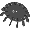 Étoile d'entraînement 220 mm pour bineuse adaptable - BlackSteel©