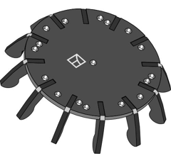Antriebsstern für Fingerstern Ø220mm passend zu Fingersternelement - Ø535mm - K.U.L.T