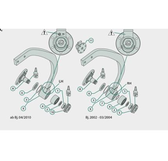 Rondelle d'ajustage pour machine agricole LEMKEN 3052071 adaptable