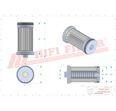 Filtre hydraulique adaptable HIFI FILTER SH62489