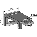 Bride de fixation pour dent 17 mm adaptable 