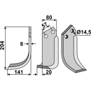 Fräsmesser - links PEG03L Pegoraro by Muzzi