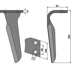 Kreiseleggenzinken - rechts RHALP04R Alpego Nachbau