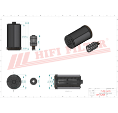 Filtre à gasoil adaptable HIFI FILTER KN70532