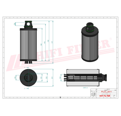 Filtre à gasoil adaptable HIFI FILTER SN40388