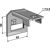 Halter für Zinken 45x10 - 50x50 - Bohrung 12,5
