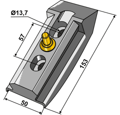 Adaptateur complet 153 x 50 mm adaptable - BlackSteel©