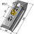 Adaptateur complet 153 x 50 mm adaptable - BlackSteel©