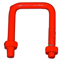 Bride dent et 2 écrous pour herse rotative SULKY 3557640171524 origine