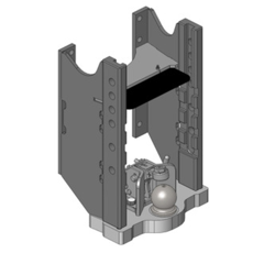 Lagerbock HVLB, Kugel 80W= 330 S32, Deutz Agrotron, Schwarz     