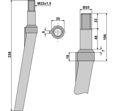 Kreiseleggenzinken - rechts / links RH31 RH  Schmotzer