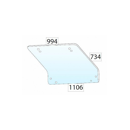 Vitre arrière de cabine pour tracteur FIAT 5124413 adaptable