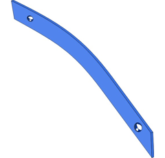 Streichblech-Streifen 2 - rechts SRP330W2M Rabe by Muzzi Industrie
