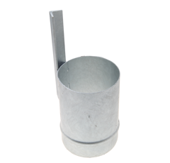 Schlauchendstück mit Winkeleisen  Ø150 mm220mm lang Nachbau