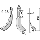 Fräsmesser Rechts 215 x 40 S.E.P., Benassi Nachbau