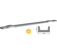 Kratzbodenleiste KRONE 3343220 Nachbau  