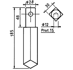 Dent rototiller pour herse rotative RAU RG00049048 origine