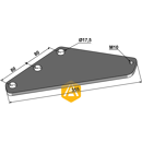 Renfort de couteau pour mélangeuse STRAUTMANN 60903205 adaptable - Blacksteel©