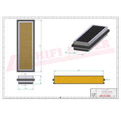 Filtre habitacle adaptable HIFI FILTER SC70005CAG