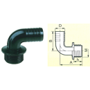 Schlauchanschluss Gew.1"- 90°,Tülle 25,  Agrotop