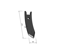 Pointe de soc pour déchaumeur HORSCH  34060850 adaptable